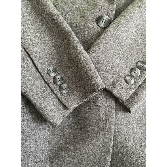 Vintage Talbots Womens Size 4 Wool Blazer Jacket Gray Charcoal Made in USA - Picture 16 of 16